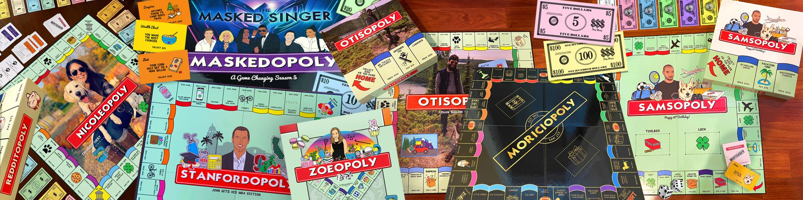 Dani Kates Designs - Custom Monopoly Board Games